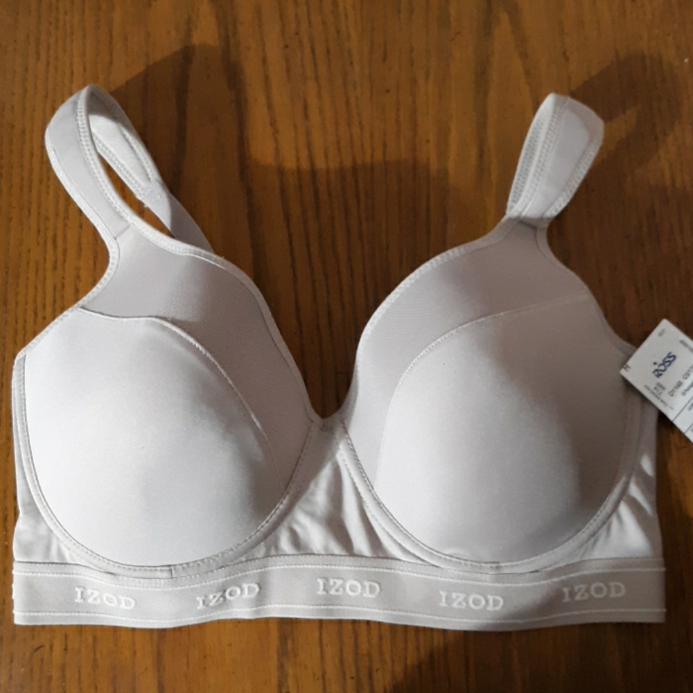 IZOD Sports Bra, Tan, 38 D New with Tags
